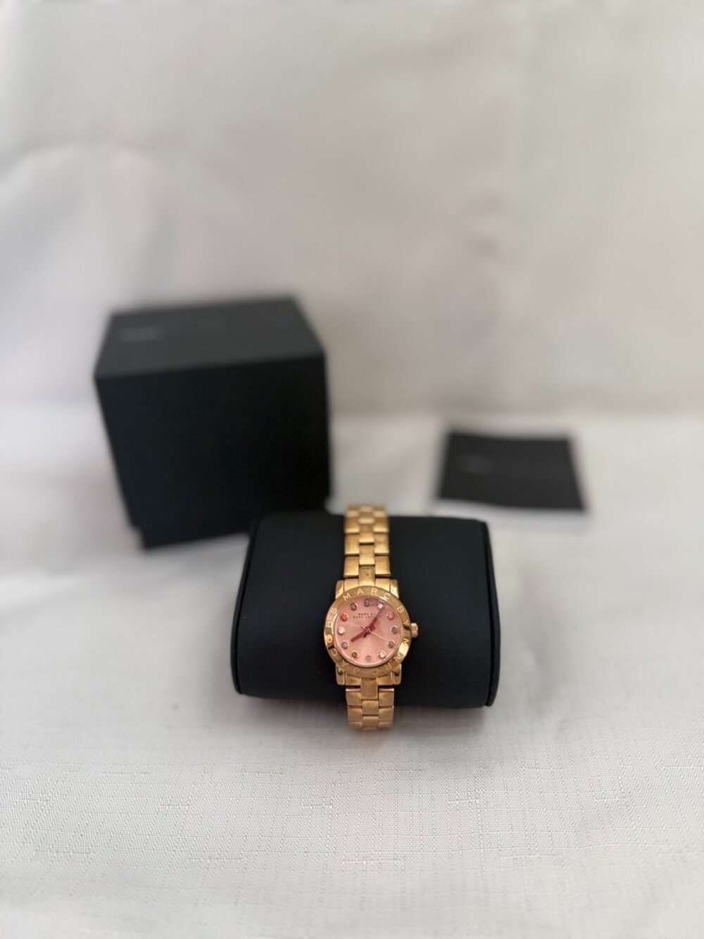 Marc by Marc Jacobs Rose Gold Crystal Watch w/ Box & Booklet